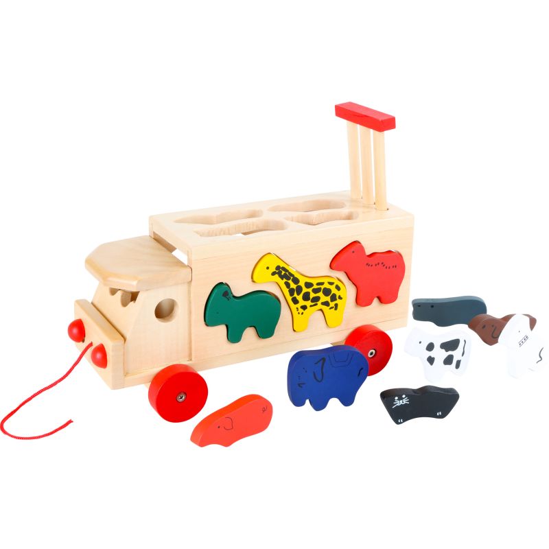 Juego de madera Coche del Zoo con Animales