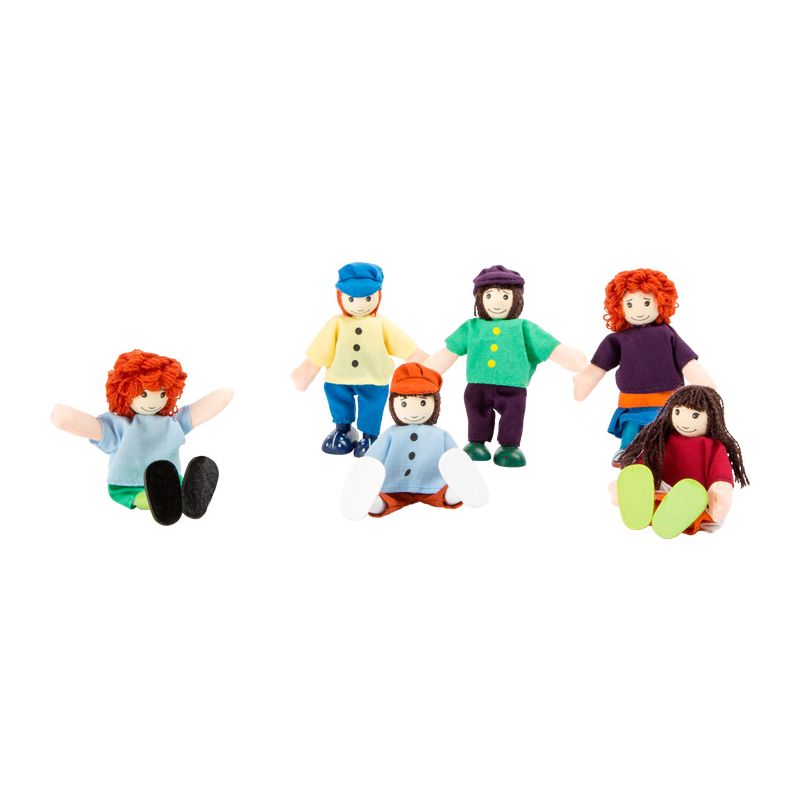 Set de Muñequitos de Madera "6 Amigos"