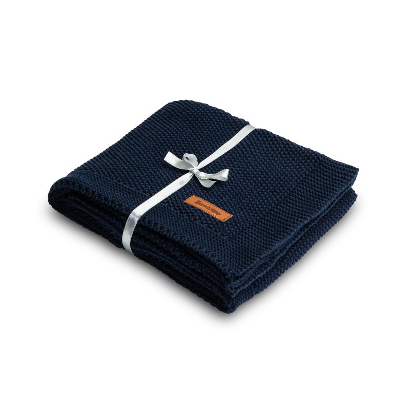 Manta Tejida color Navy  80 x 100 cm - imagen 2