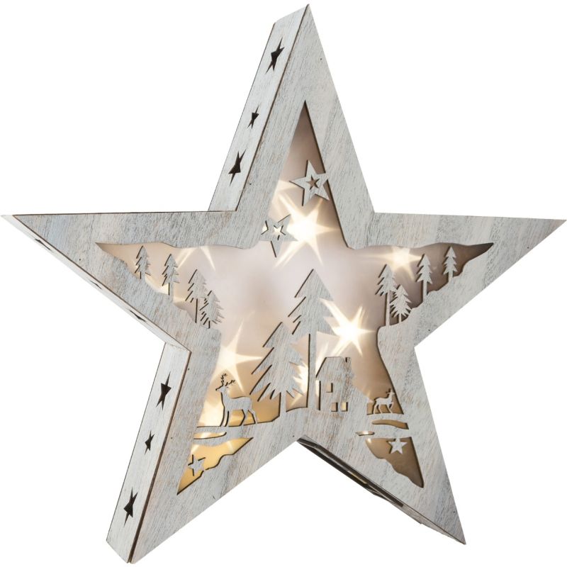 Lámpara de Navidad Estrella Shabby Chic
