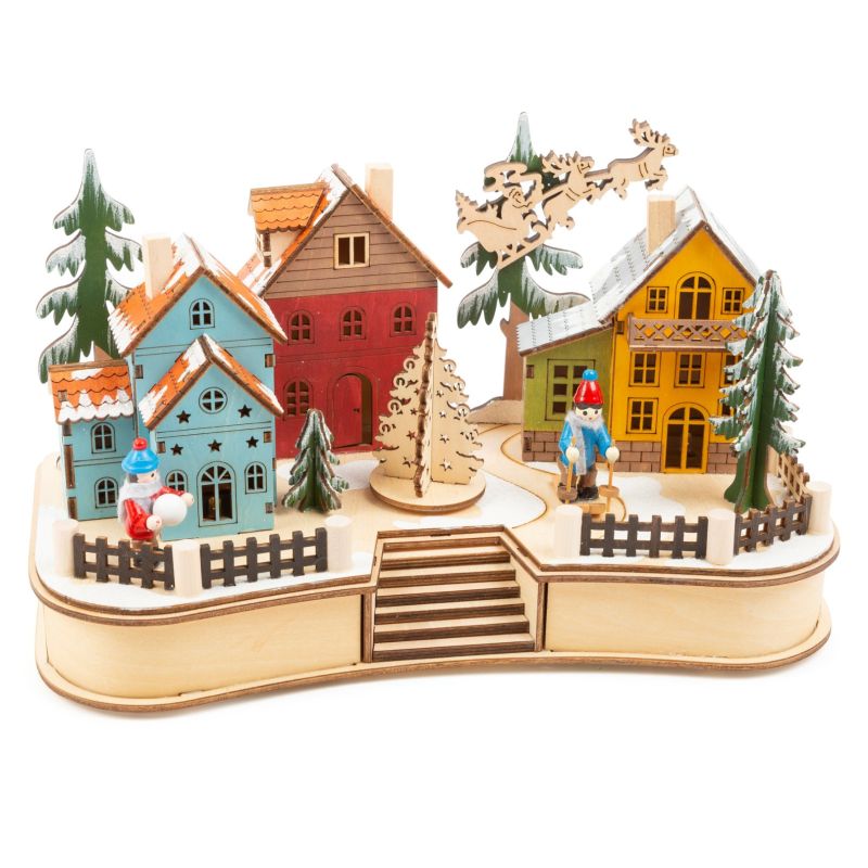 Lámpara Pueblo de Navidad