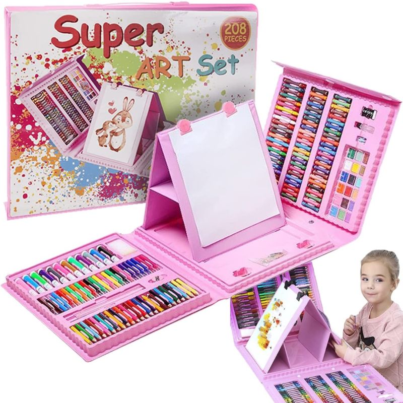 Maletín de pintura para niños , 208 piezas