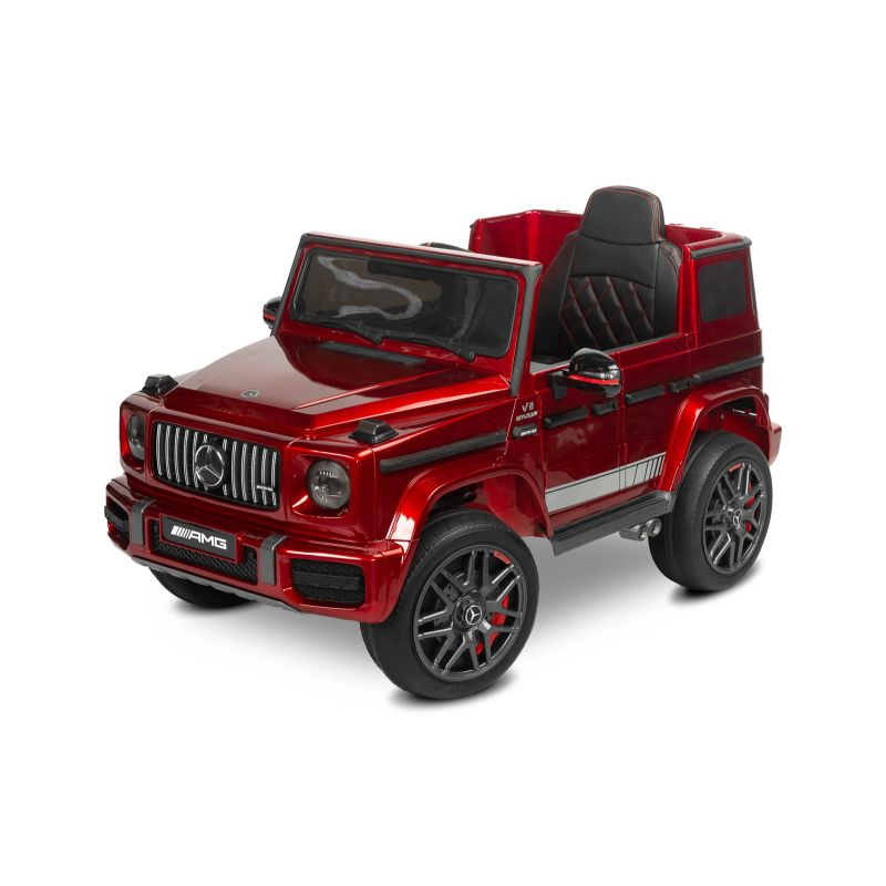 Vehículo Eléctrico para Niños Mercedes Benz G63 AMG en Rojo Vino