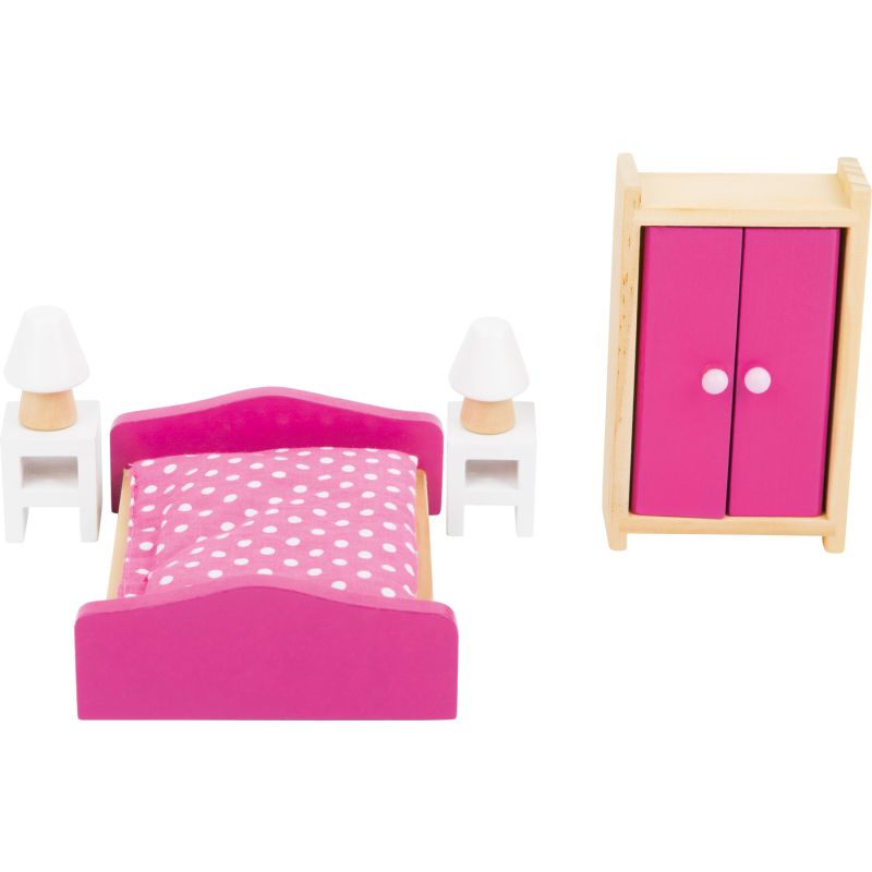 Muebles para habitaciones de muñecas - 6 piezas