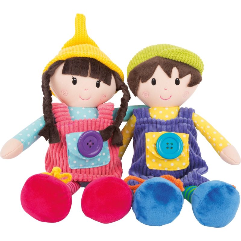 Muñecos de tela Noah y Emma 