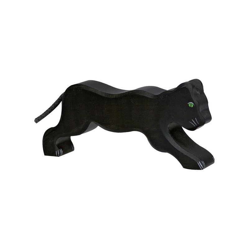 Figura de madera Pantera Negra Holztiger