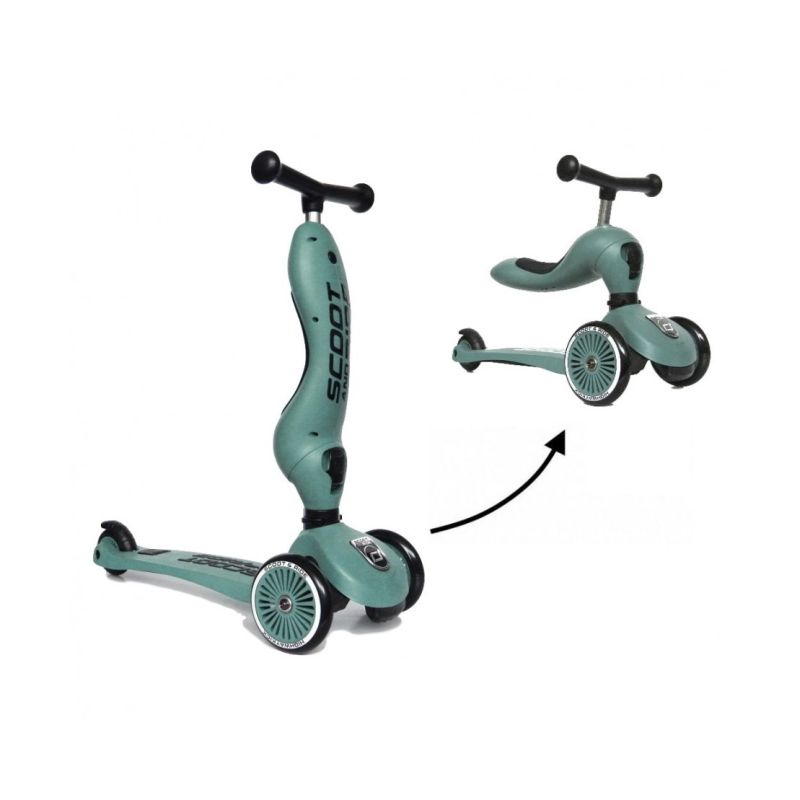 Patinete Highwaykick One -Colores disponibles–Convertible con Asiento para Niños 1-5 Años