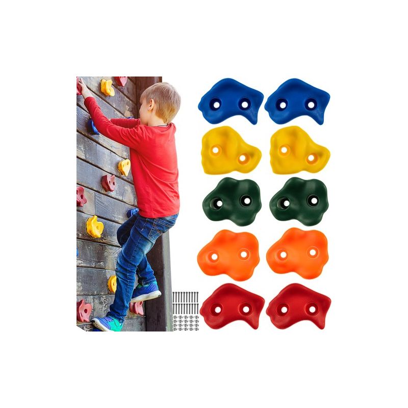 Set de 10 piedras escaladas para niños - Fácil montaje y seguro