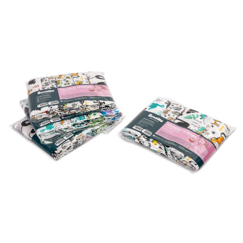 Pack de 5 muselinas estampados para Niño