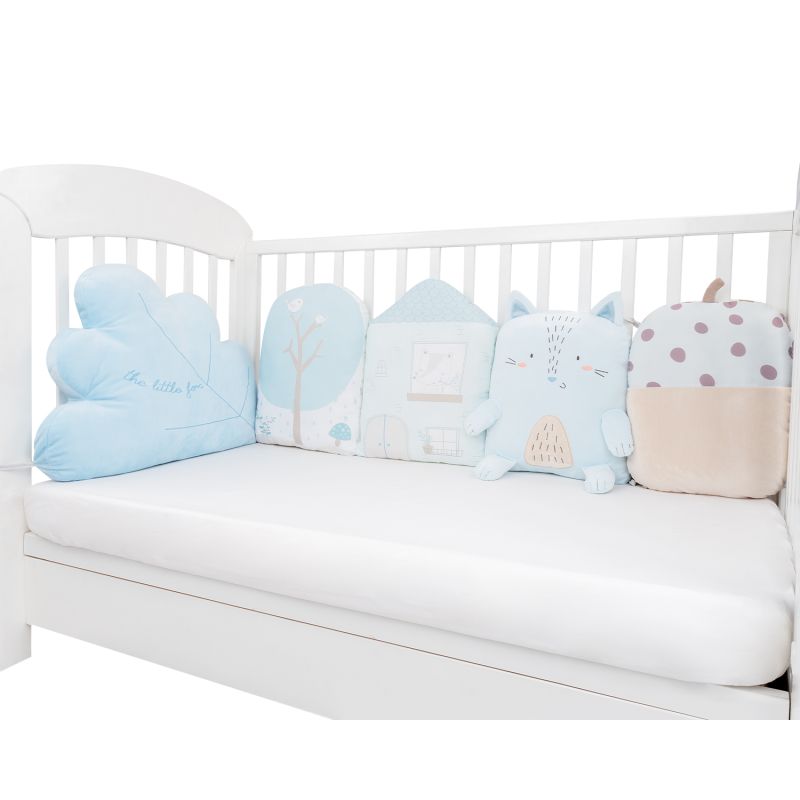 Juego de almohadas de peluche para cuna Little Fox