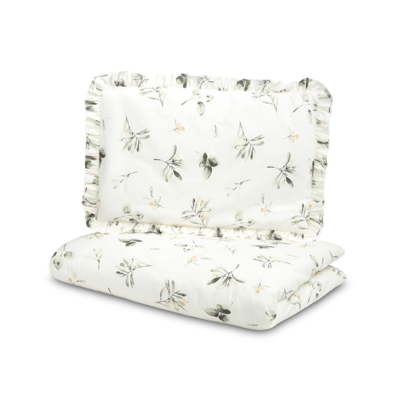 Juego de Funda de Edredón + Almohada Estampado Oliva  , 100 x 135 cm