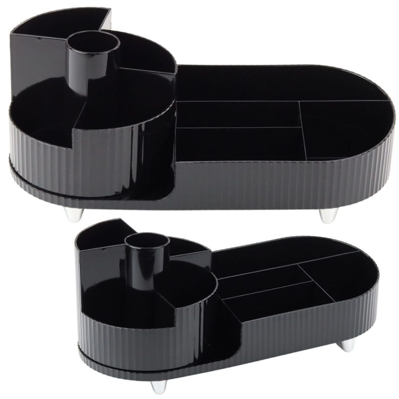 Organizador Multifuncional para Cosméticos Negro Rotatorio