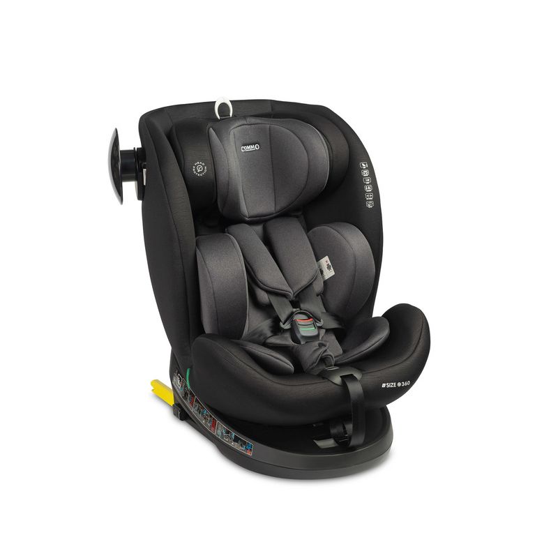 Silla de Coche Caretero COMMO i-Size (40-150 cm) - Seguridad y Confort Rotativo-Grafito