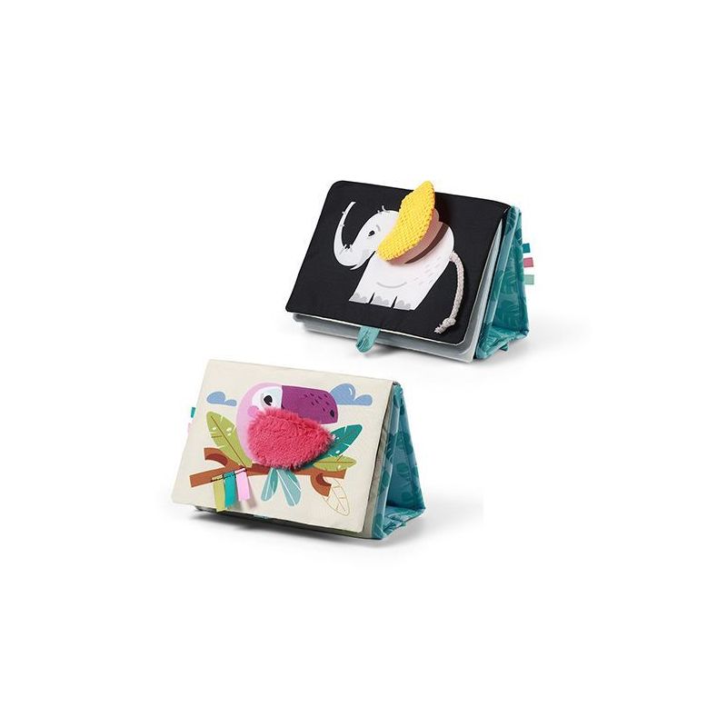 Libro Sensorial Safari para Bebés con Texturas, Sonidos y Mordedor