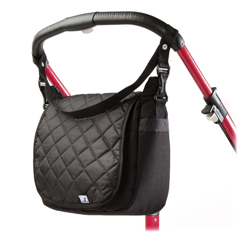 Bolso Mamá Acolchado para Cochecitos de Bebé, Caretero, Varios Colores-Negro