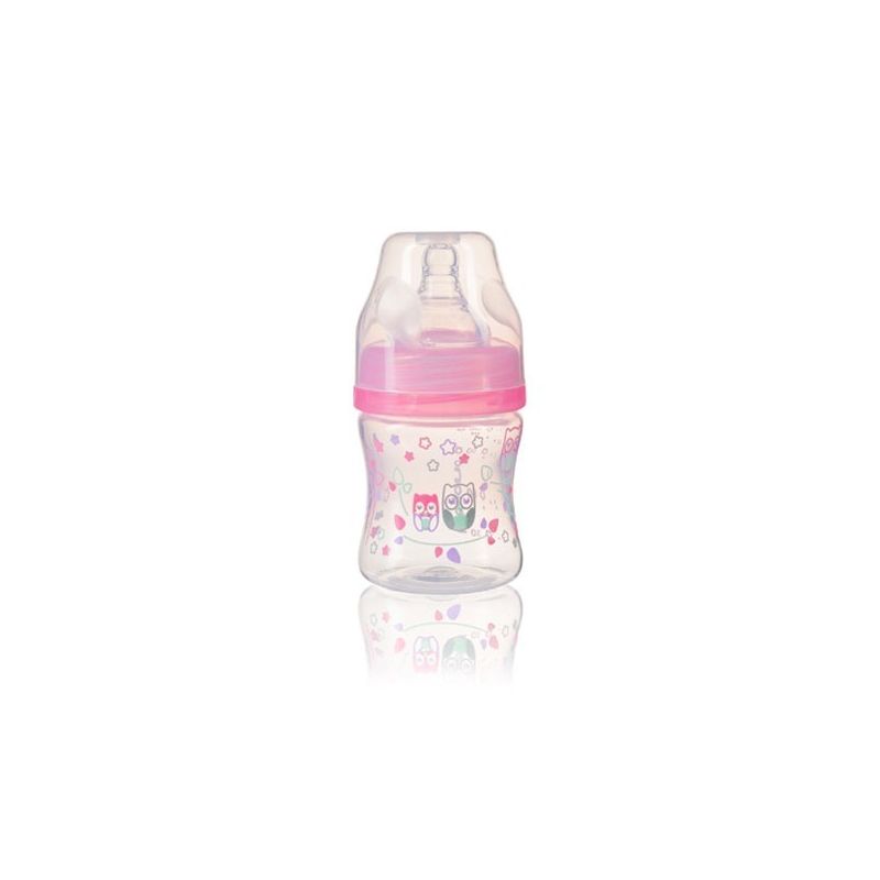 Biberón Anticólicos BabyOno de Boca Ancha 120ml - Alimentación Segura y Cómoda-Rosa - imagen 2