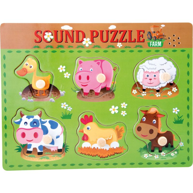 Puzzle de encaje Sonidos de animales 