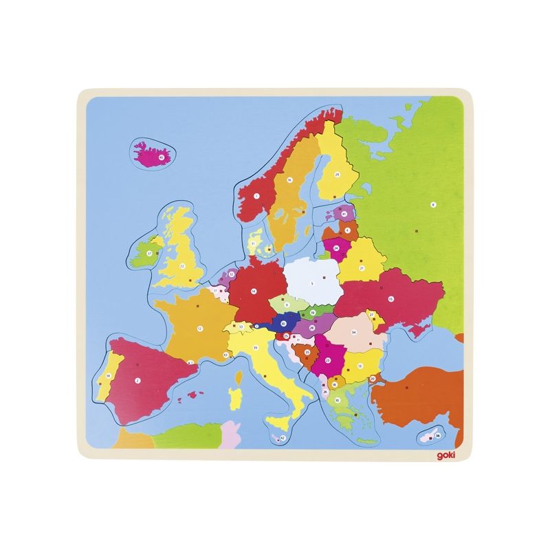 Puzzle de Europa con capitales