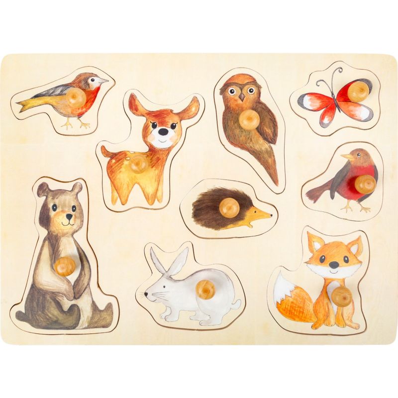 Puzzle de madera Animales del Bosque - 12 meses y +