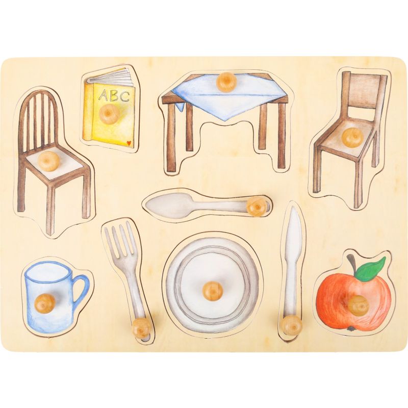 Puzzle de madera objetos cotidianos - 12 años y +