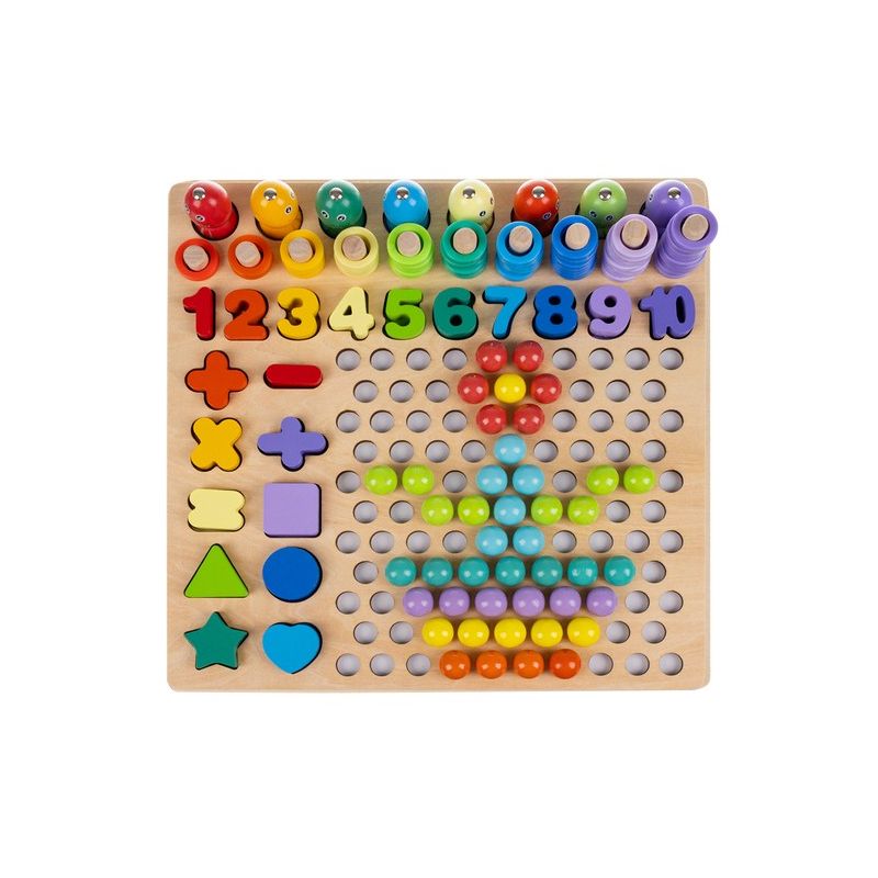 Puzzle de madera Letras, Números y Formas Geométricas