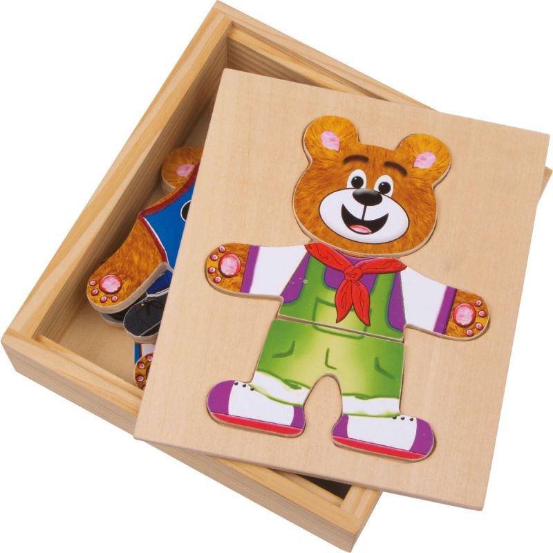 Puzzle Oso para Vestir Nico - 20 piezas