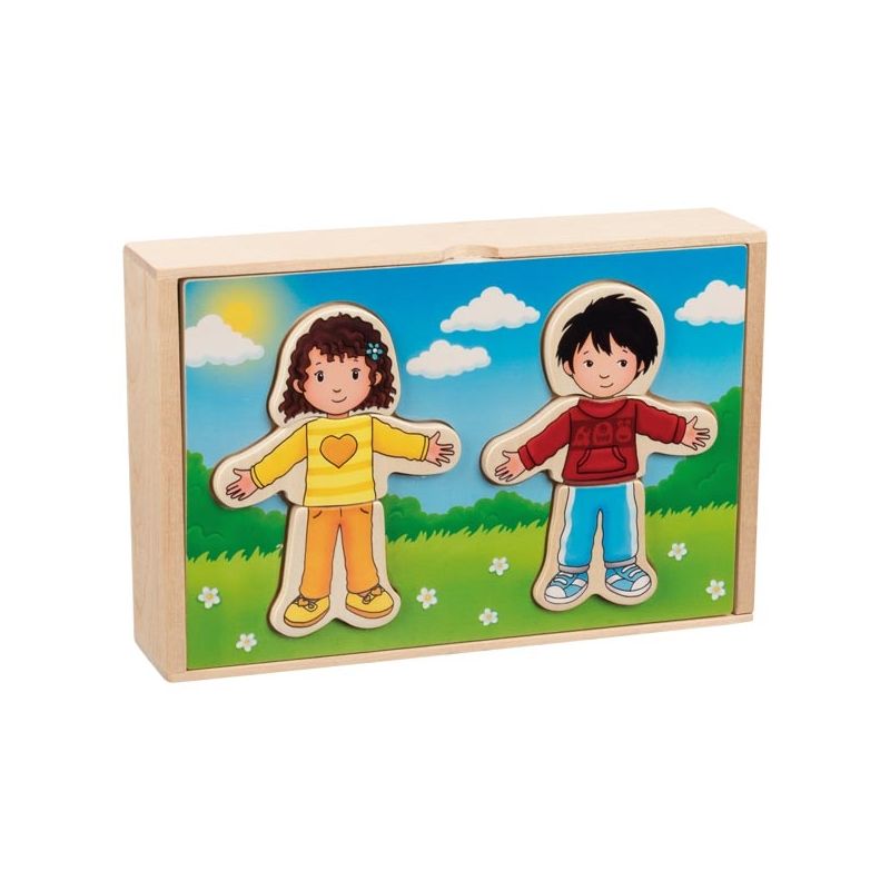 Puzzle para vestir niño y niña