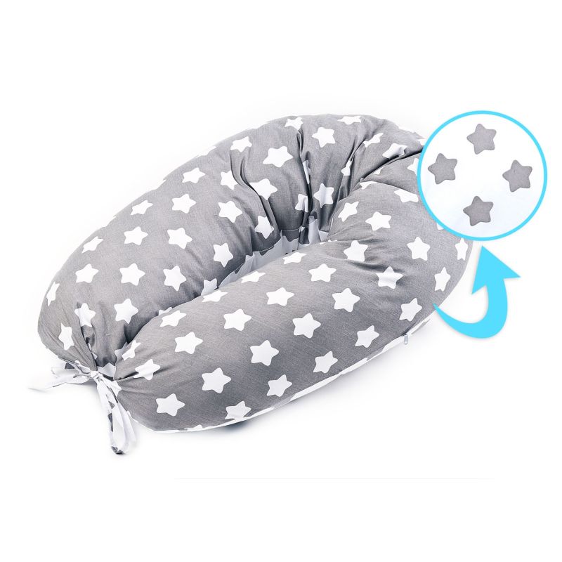 Almohada XL para embarazo - estrellas grises - imagen 2