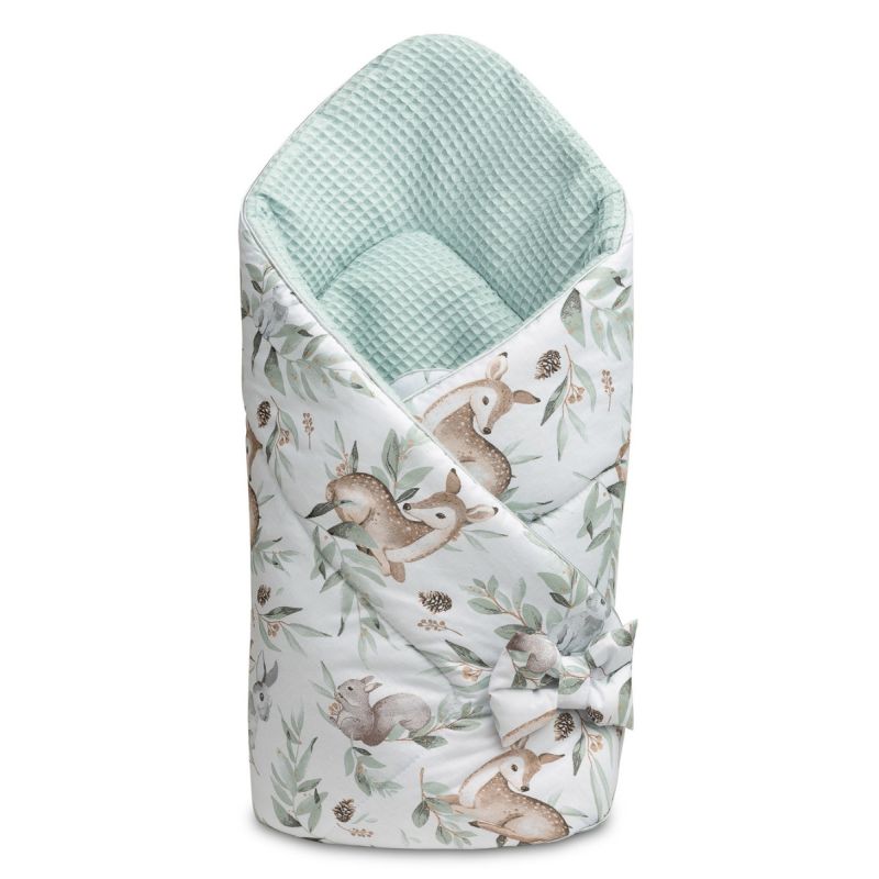 Saco de bebé para capazo Ciervos Menta