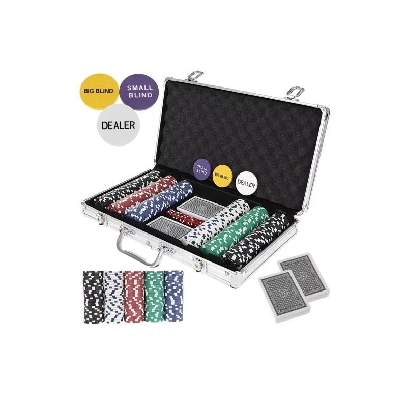 Set de Poker Malatec con 300 Fichas y Accesorios
