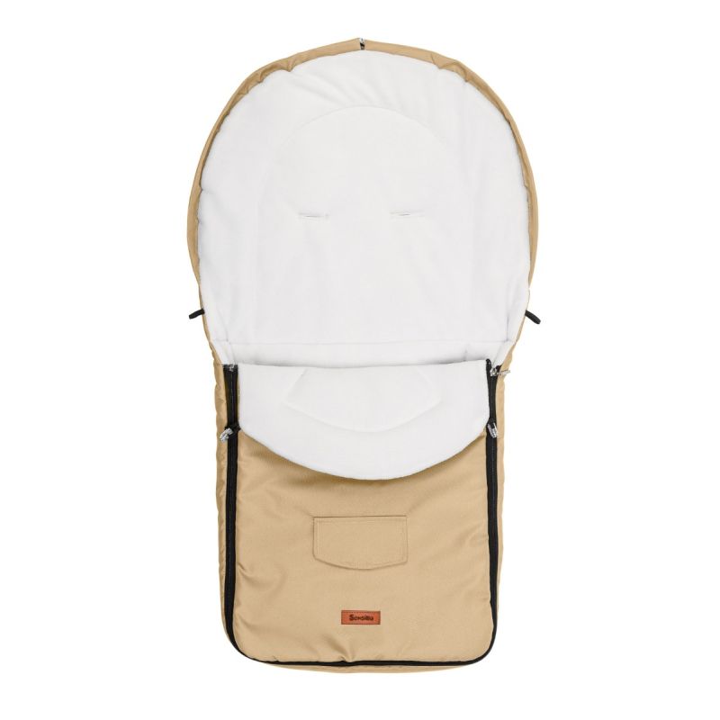 Saco de Paseo Multicapa en Color Cappuccino: Comodidad y Protección en Días Fríos - imagen 2