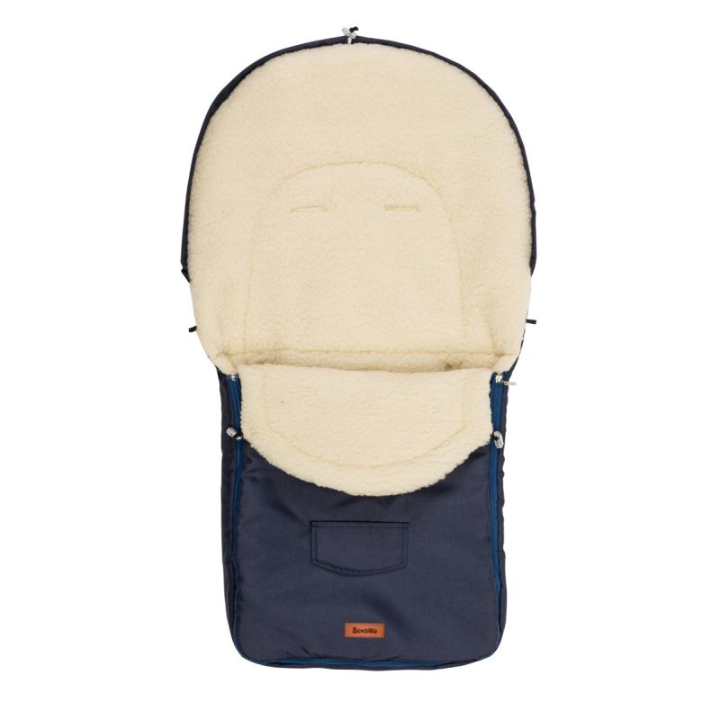 Saco ROMPER para silla de paseo: lana - 95 x 40 cm-Navy - imagen 2
