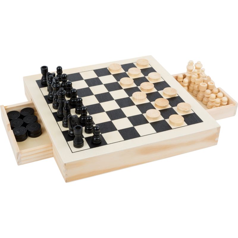 Set de juegos Ajedrez, Damas y Tres en raya