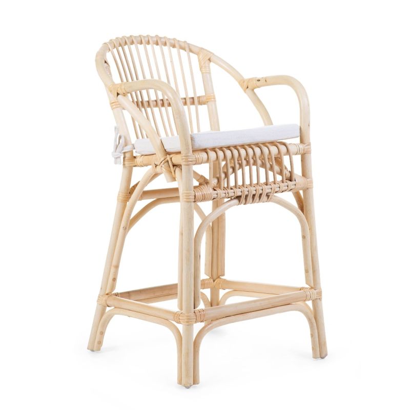 Silla Junior de ratán + Cojín - 75 x 47 x 42 cm