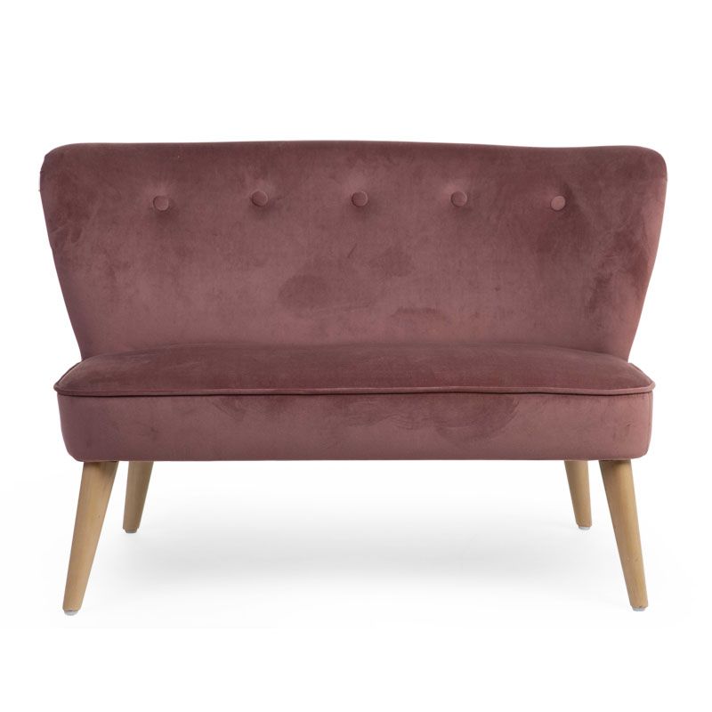 Sofá Infantil Doble Veltvet - Childhome-Rosa