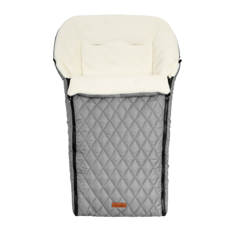 Saco para silla de Paseo Acolchado Polar Impermeable color Gris - imagen 2