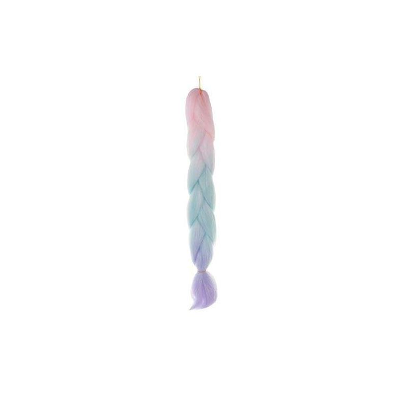 Trenza rosa de Pelo sintético