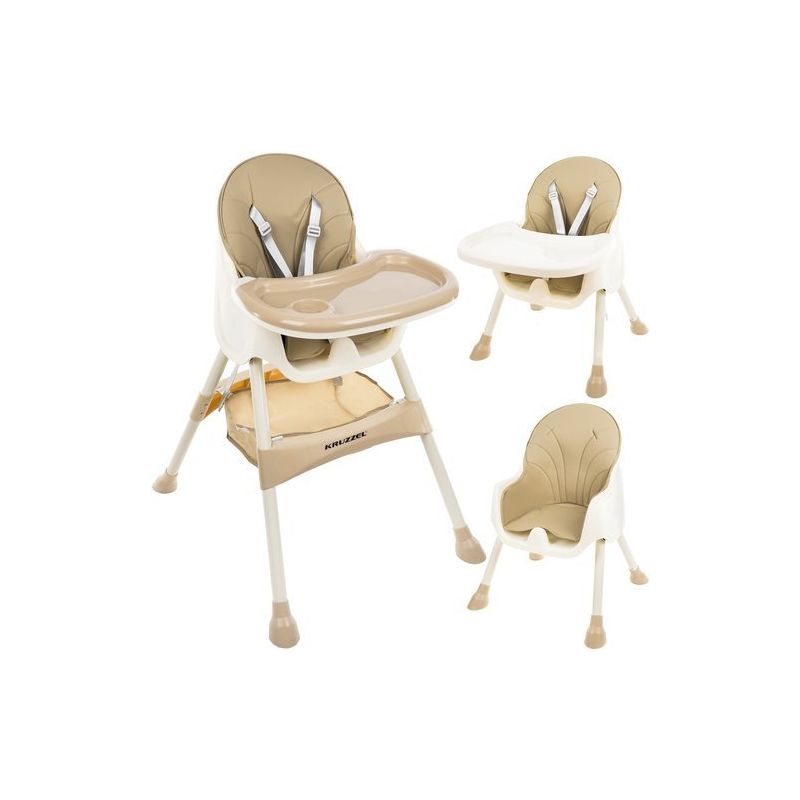 Trona para Bebés Beige , 3 en 1 , se convierte en Silla