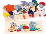 Caja de ropa de los ratones Lia y Luca, de Goki