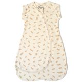 Saco de Dormir Swaddle Bebé Orgánico 0-3 Meses – Algodón GOTS, 1.0 Tog, Cremallera Fácil | Clair de Lune