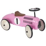 Correpasillos coche retro rosa, de Goki