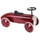 Correpasillos coche rojo-granate retro, de Goki - imagen 2