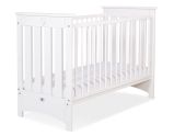Cuna de Madera Lorenzo III 120x60 cm Blanca – Con Teething Rail, 3 Alturas y Barrotes Extraíbles