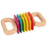 Sonajero arco iris de madera, de Goki - imagen 2