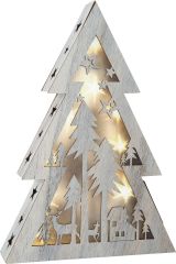 Árbol de Navidad iluminado Shabby Chic, pequeño