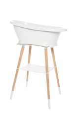 Bañera con soporte Sense Blanca + Tubo de desagüe , Bebe Jou