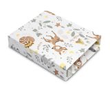 Bajera de algodón estampado Aventuras en el Bosque - cuna estándar 60x120