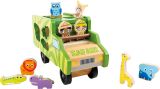 Bus de madera Safari - Juego de encajar piezas