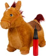 Caballo saltarín de peluche