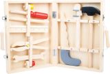 Caja de herramientas de madera - Incluye 8 herramientas